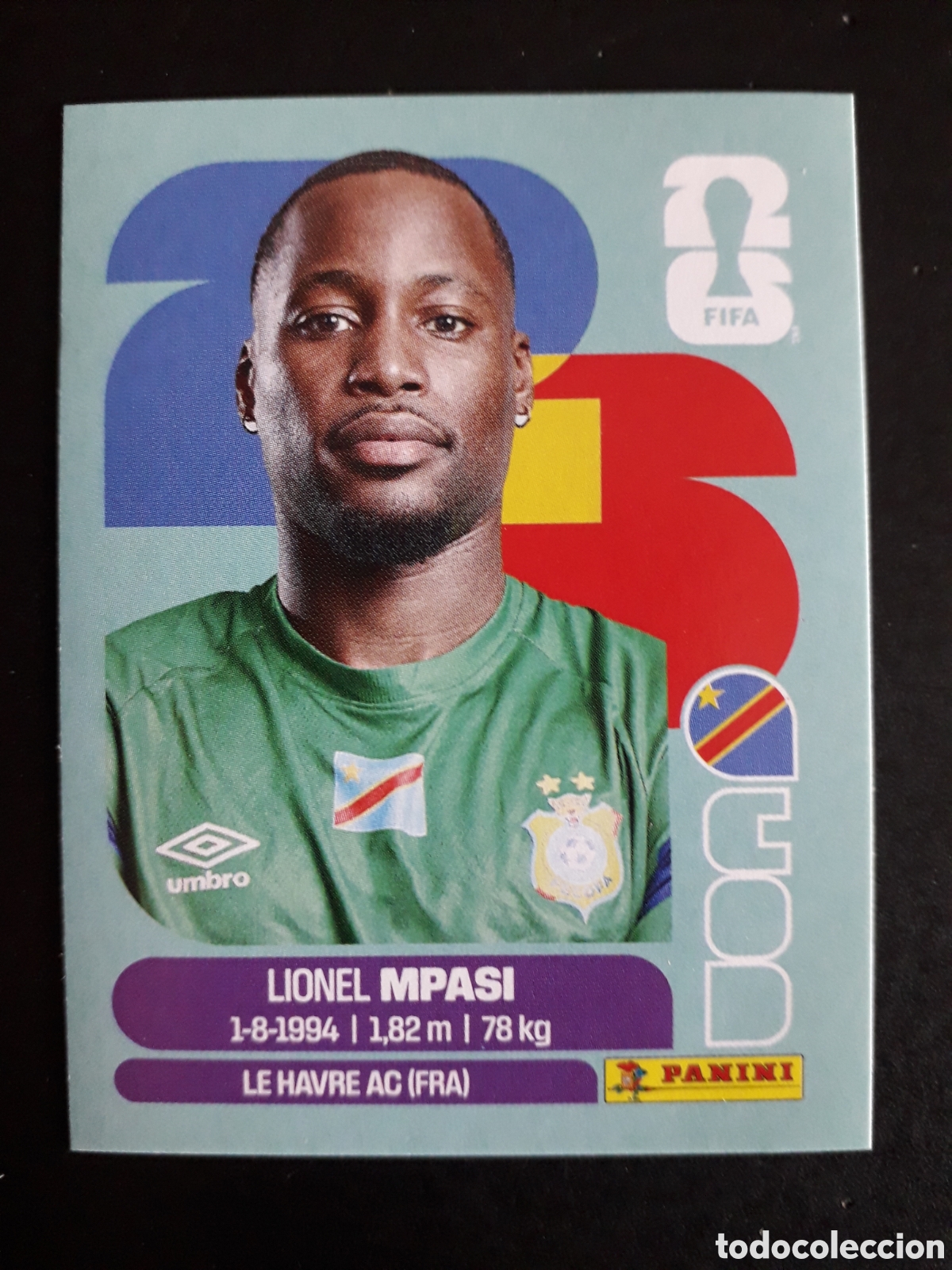 Cromos de F&uacute;tbol: MPASI CONGO COD 2 MUNDIAL F&Uacute;TBOL 2026 FIFA WORLD CUP PANINI SIN PEGAR PEDIDO M&Iacute;NIMO 3&euro;