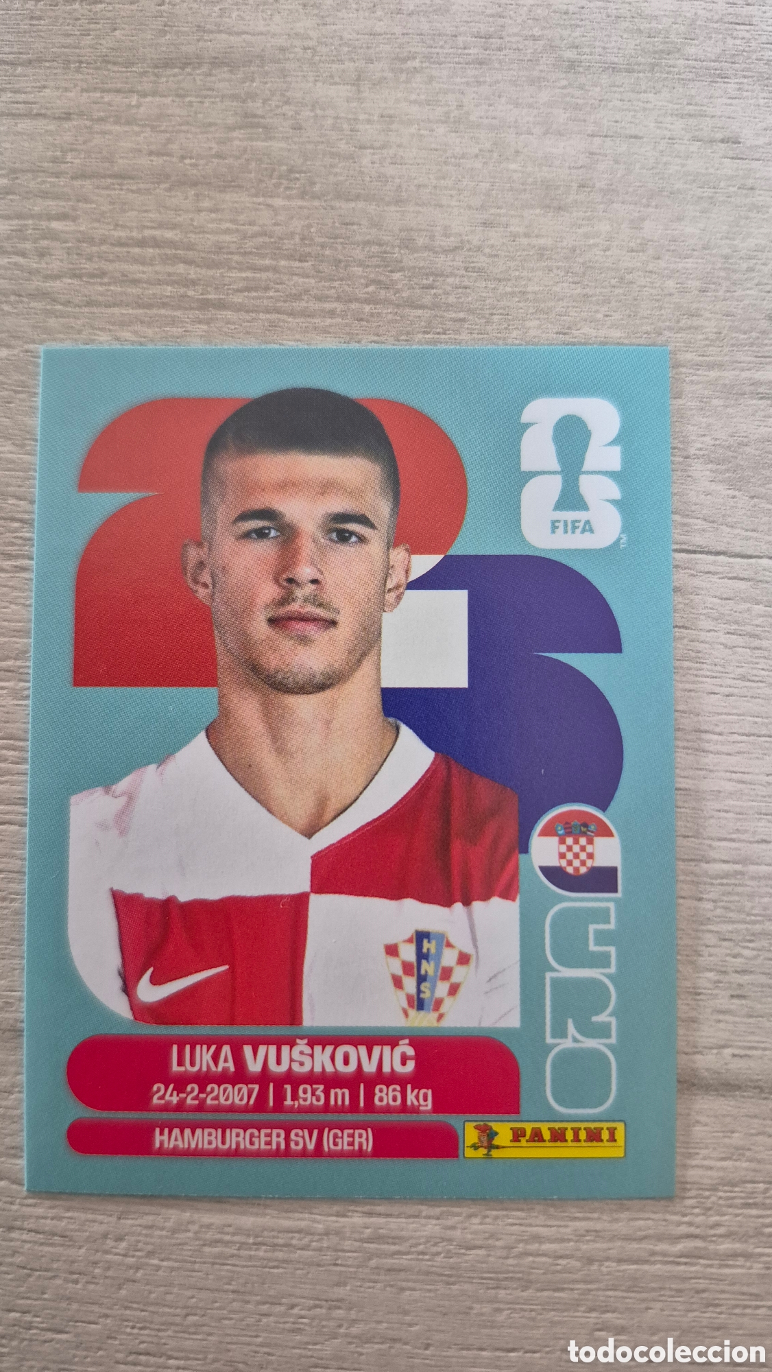 Cromos de F&uacute;tbol: CRO6 Vu&scaron;ković FIFA World Cup 2026