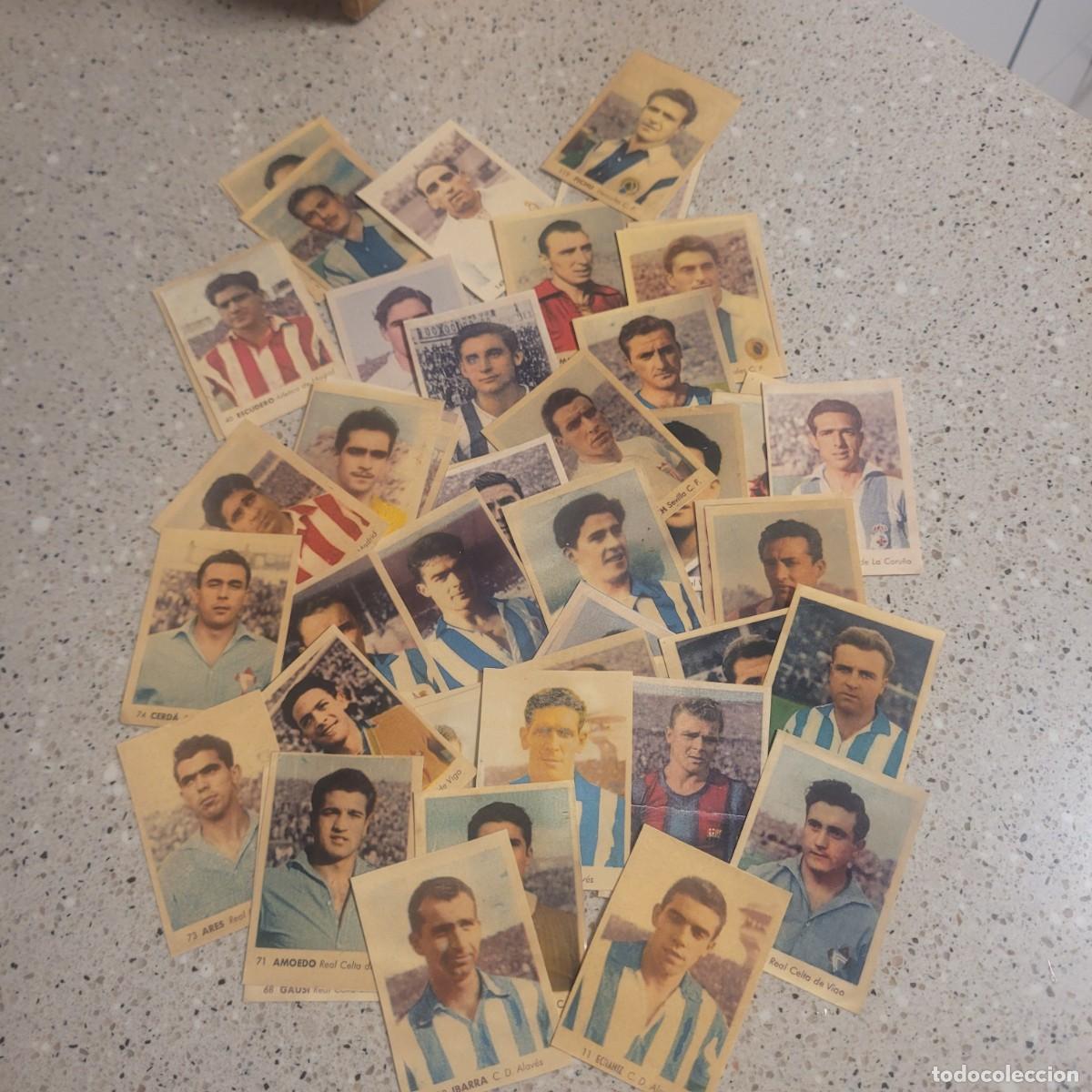 Cromos de F&uacute;tbol: LOTE DE 52 CROMOS DE DIVERSOS EQUIPOS DEL ALBUM DE RUIZ ROMERO TEMPORADA 1955