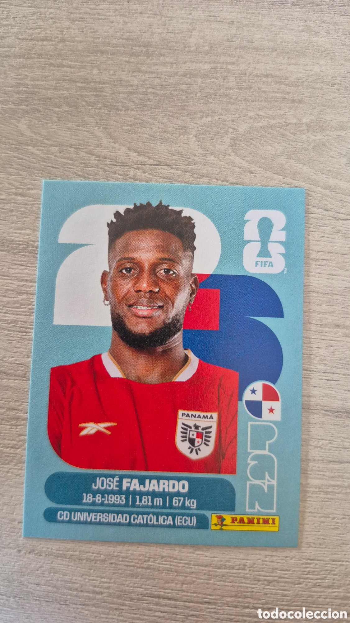 Cromos de F&uacute;tbol: PAN17 Fajardo FIFA World Cup 2026