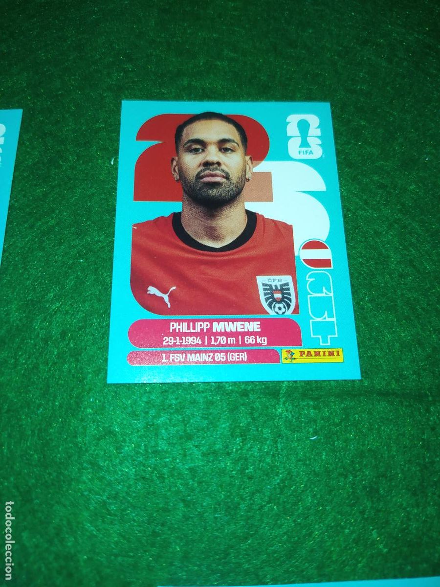Cromos de F&uacute;tbol: OFFICIAL STICKER COLLECTION WORLD CUP MUNDIAL 2026 - AUSTRIA N&ordm; 8 MWENE