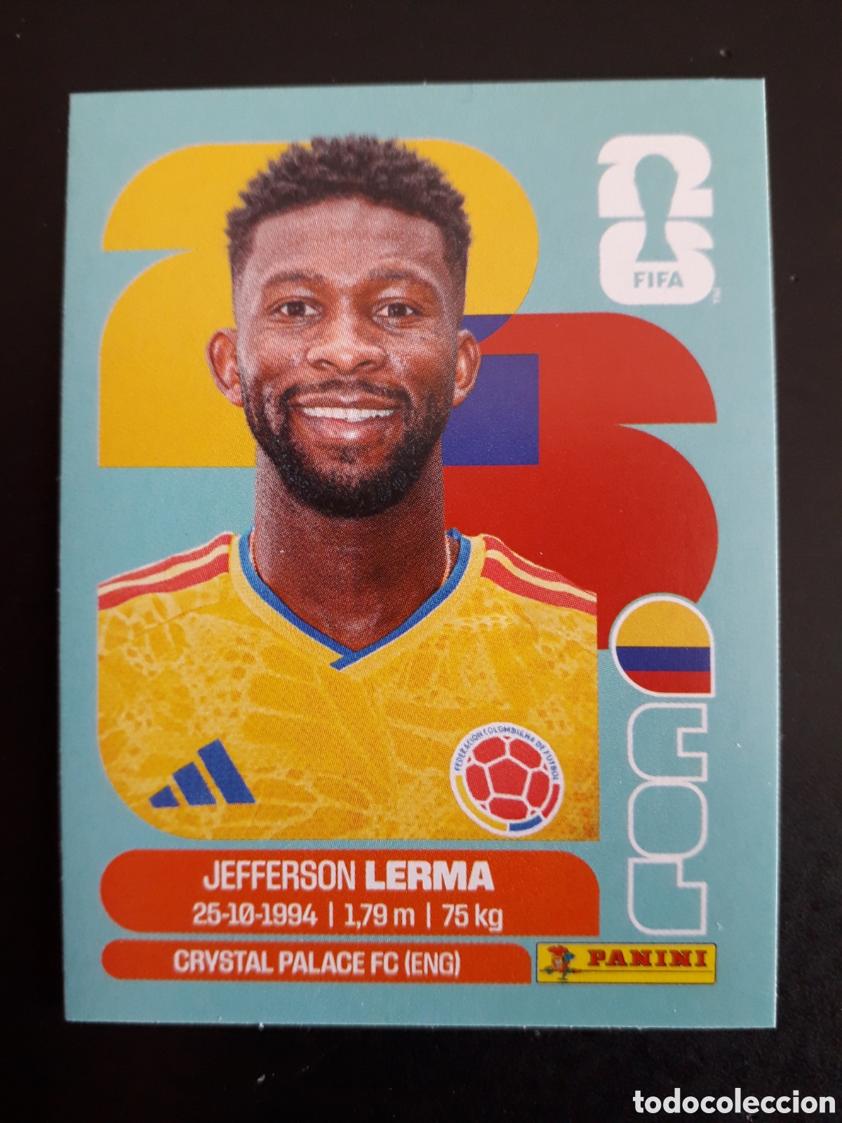 Cromos de F&uacute;tbol: CASTA&Ntilde;O COLOMBIA COL 11 MUNDIAL F&Uacute;TBOL 2026 FIFA WORLD CUP PANINI SIN PEGAR PEDIDO M&Iacute;NIMO 3&euro;