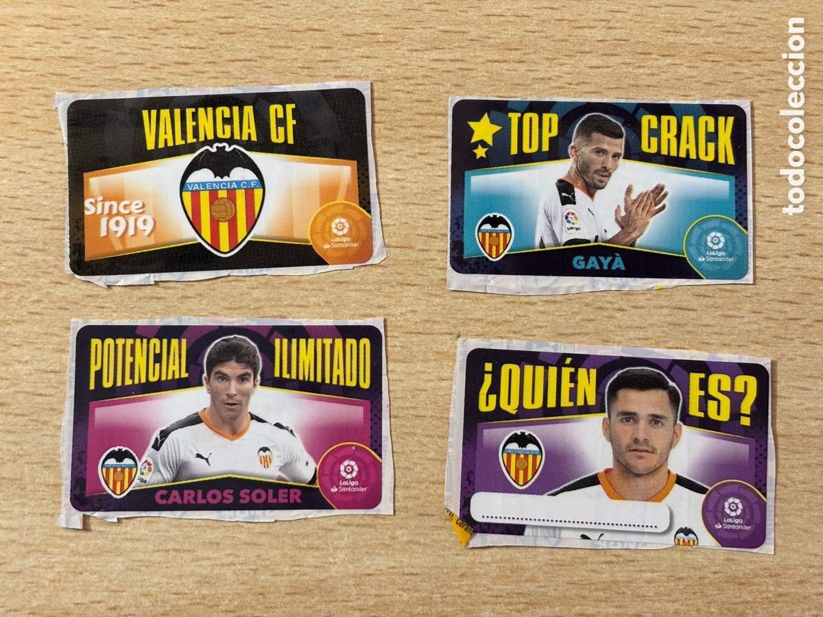 Cartes &agrave; collectionner de Football: Lote cromos chicle Valencia CF Ediciones Este 2020-21 nuevos
