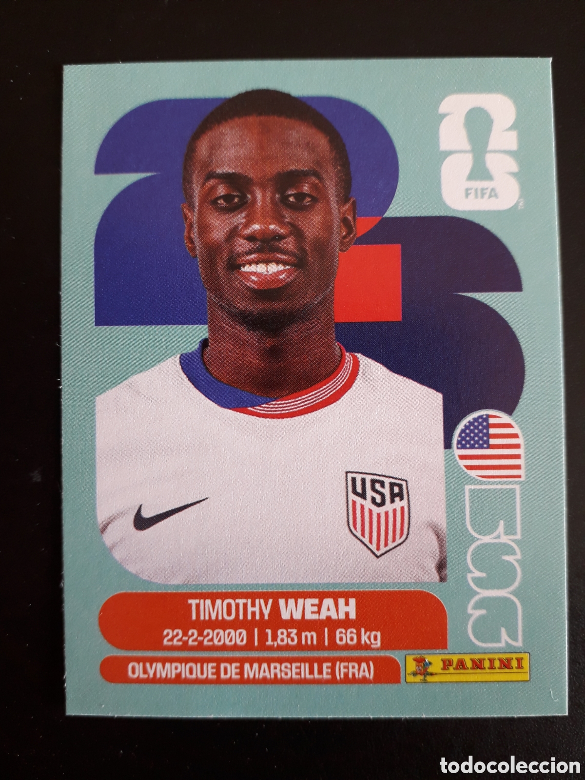Fu&szlig;ball-Sticker: WEAH ESTADOS UNIDOS USA 12 MUNDIAL F&Uacute;TBOL 2026 FIFA WORLD CUP PANINI SIN PEGAR PEDIDO M&Iacute;NIMO 3&euro;