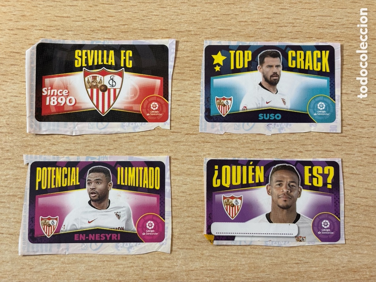 Cromos de F&uacute;tbol: Lote cromos Chicle Sevilla FC Ediciones Este 2020-21 nuevos