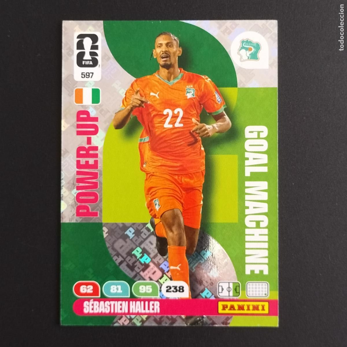 Cromos de F&uacute;tbol: 597 SEBASTIEN HALLER GOAL MACHINE COSTA DE MARFIL ADRENALYN XL MUNDIAL 26 2026 FIFA WORLD CUP PANINI