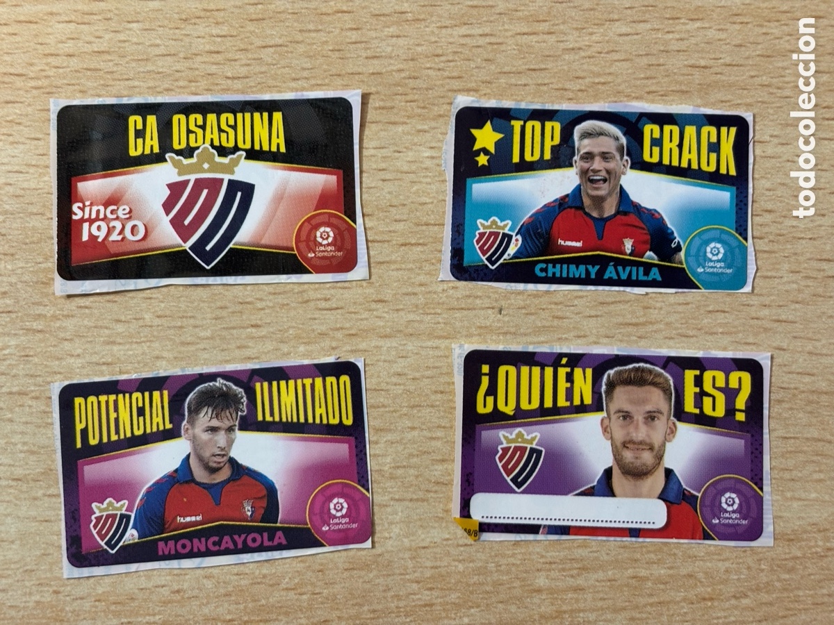 Cromos de F&uacute;tbol: Lote cromos chicle CA Osasuna Ediciones Este 2020-21