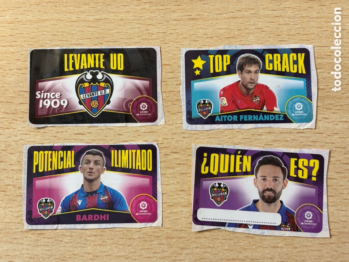 Cartes &agrave; collectionner de Football: Lote cromos chicle Levante UD Ediciones Este 2020-21