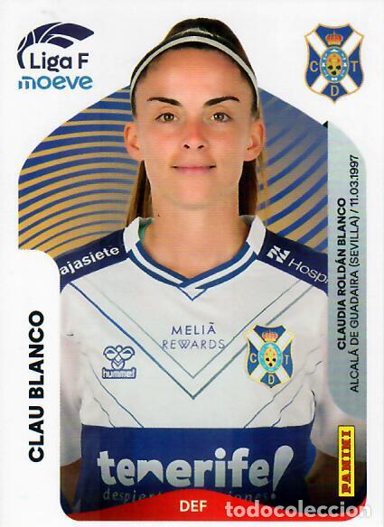 Cartes &agrave; collectionner de Football: CROMO PANINI LIGA FEMENINA F 2025-26 (25 - 26) - N&ordm; 106 A - CLAU BLANCO - COSTA ADEJE TENERIFE