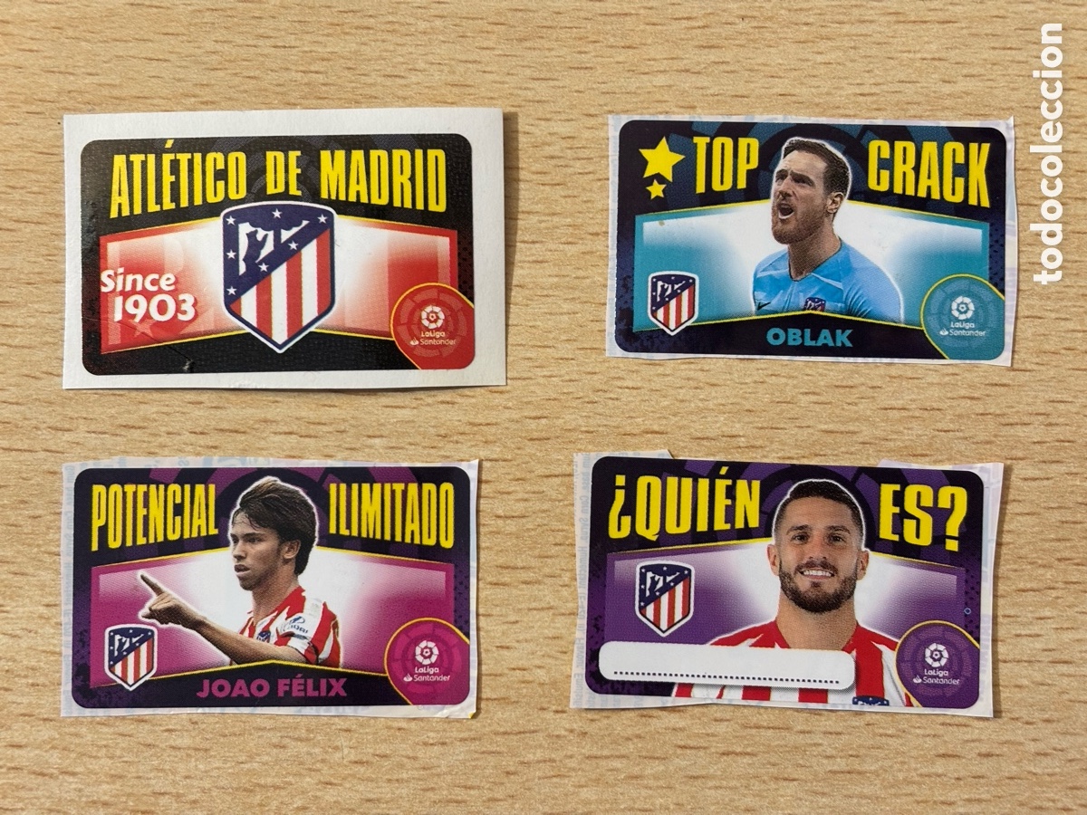 Cartes &agrave; collectionner de Football: Lote cromos chicle Atl&eacute;tico de Madrid Ediciones Este 2020-21
