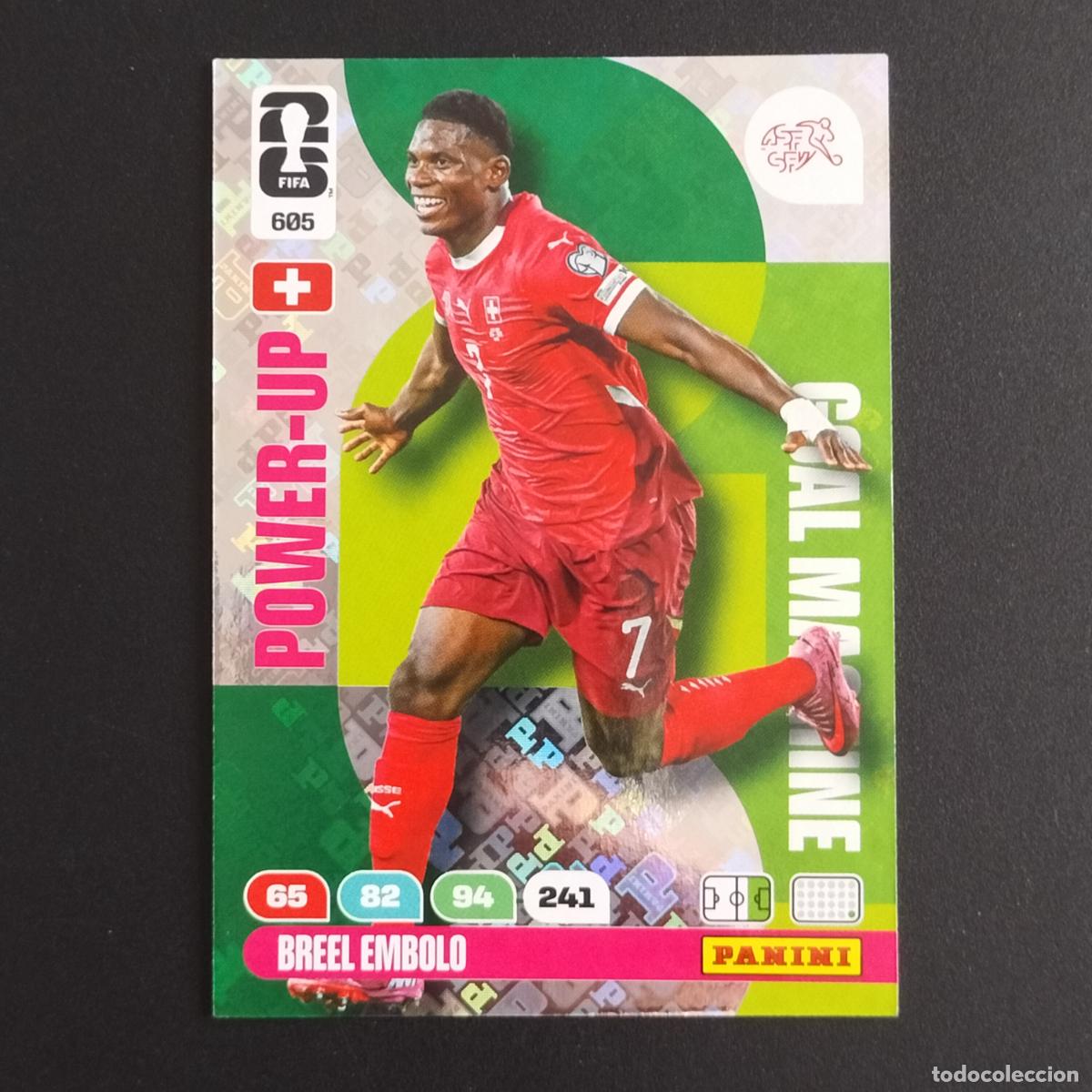 Cartes &agrave; collectionner de Football: 605 BREEL EMBOLO GOAL MACHINE SUIZA CROMOS ADRENALYN XL MUNDIAL 26 2026 FIFA WORLD CUP PANINI