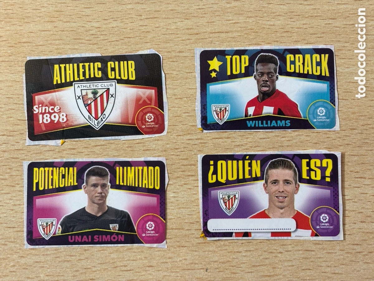 Cartes &agrave; collectionner de Football: Lote cromos chicle Athletic club Ediciones Este 2020-21