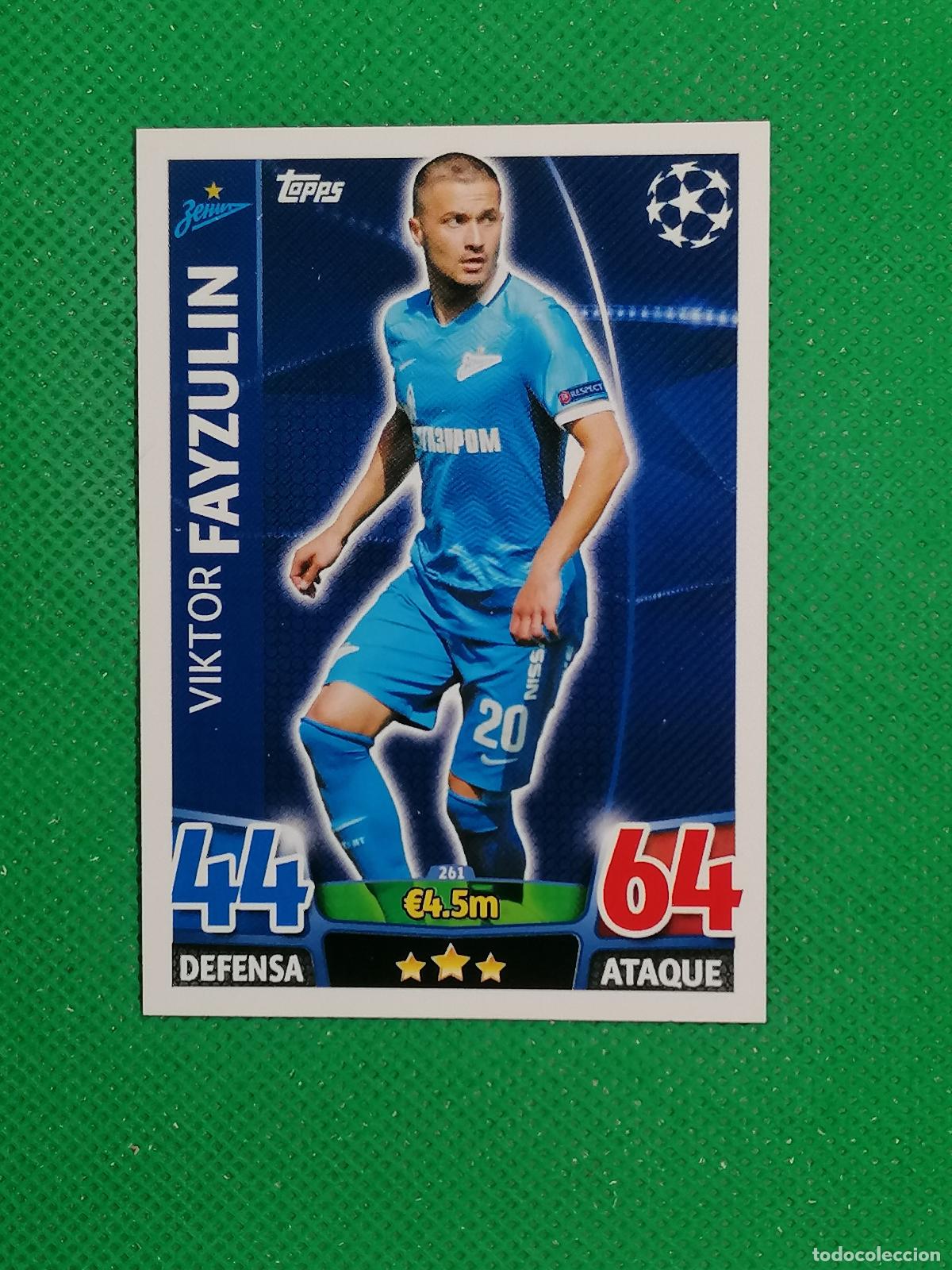 Cromos de F&uacute;tbol: 261 VIKTOR FAYZULIN ZENIT ⚽ TOPPS MATCH ATTAX CHAMPIONS 2015 2016 15 16 ⚽