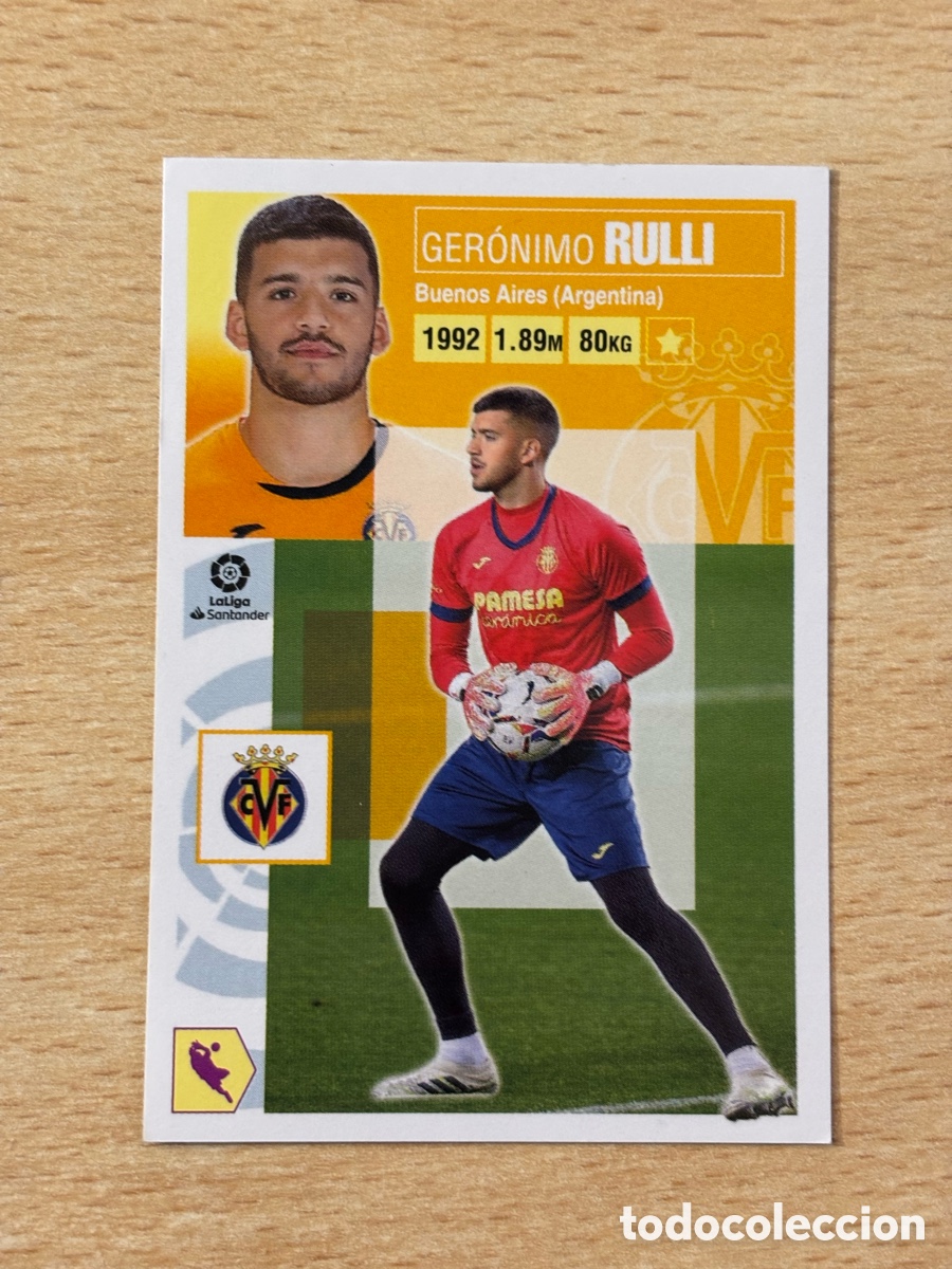 Cromos de F&uacute;tbol: # 3 Rulli Villarreal CF Ediciones Este 2020-21 nuevo