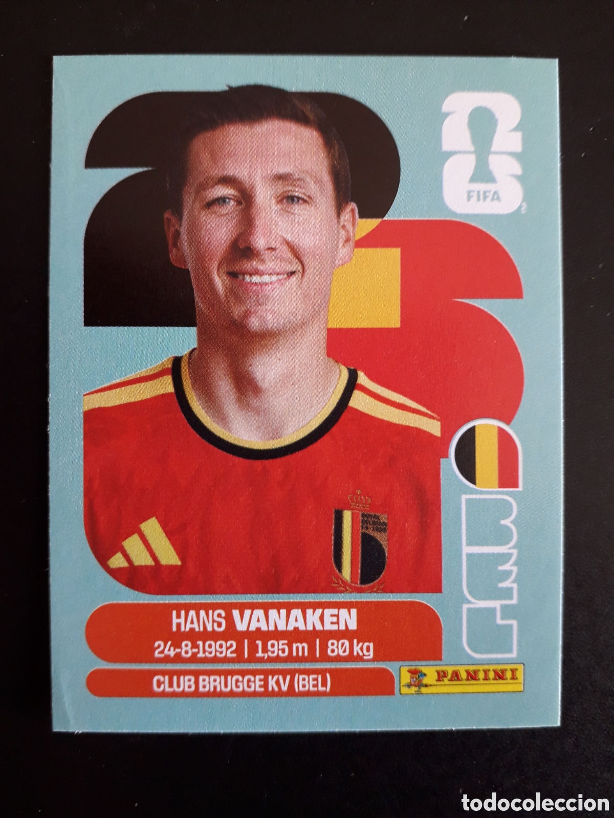 Cromos de F&uacute;tbol: VANAKEN B&Eacute;LGICA BEL 14 MUNDIAL F&Uacute;TBOL 2026 FIFA WORLD CUP PANINI SIN PEGAR PEDIDO M&Iacute;NIMO 3&euro;