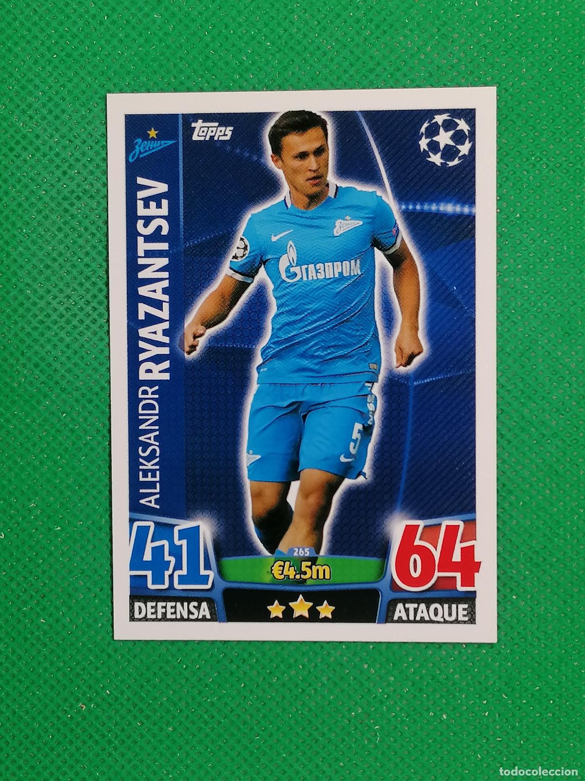 Cromos de F&uacute;tbol: 265 ALEKSANDR RYAZANTSEV ZENIT ⚽ TOPPS MATCH ATTAX CHAMPIONS 2015 2016 15 16 ⚽