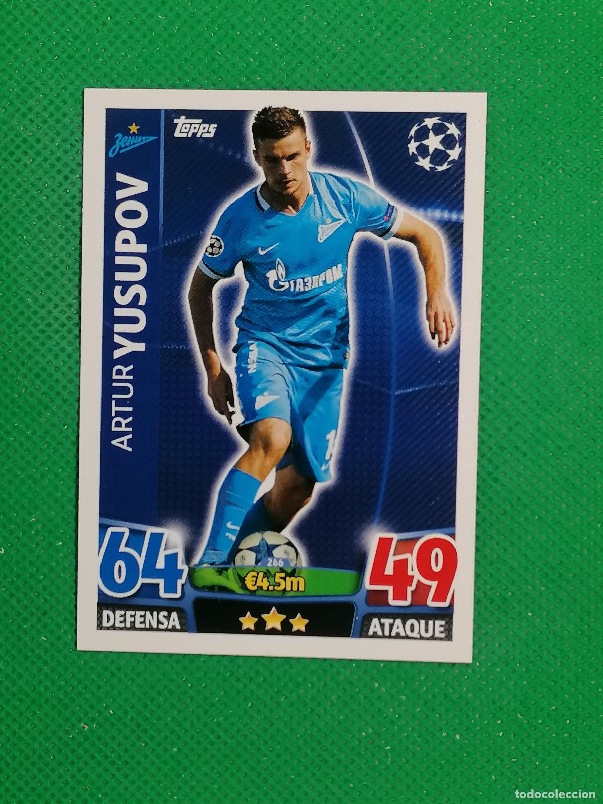 Cromos de F&uacute;tbol: 266 ARTUR YUSUPOV ZENIT ⚽ TOPPS MATCH ATTAX CHAMPIONS 2015 2016 15 16 ⚽