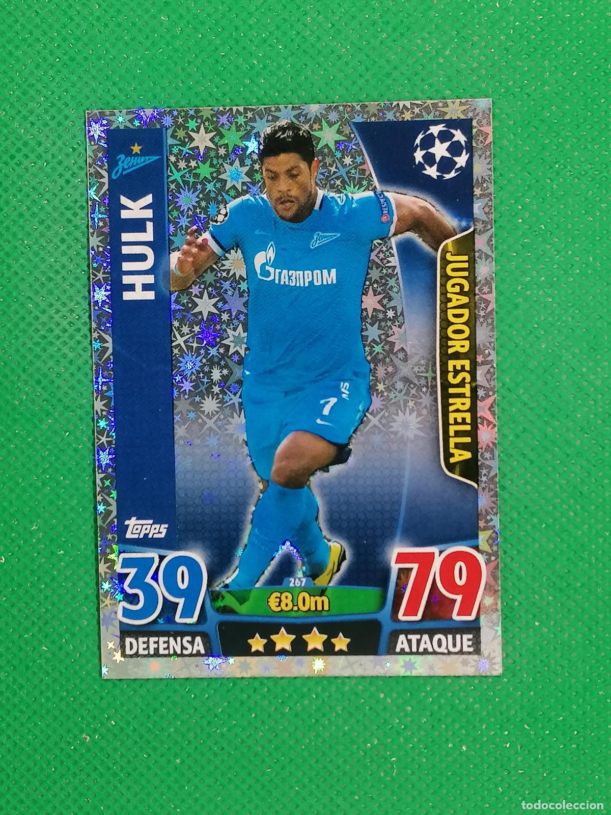 Cromos de F&uacute;tbol: 267 HULK ZENIT JUGADOR ESTRELLA ⚽ TOPPS MATCH ATTAX CHAMPIONS 2015 2016 15 16 ⚽