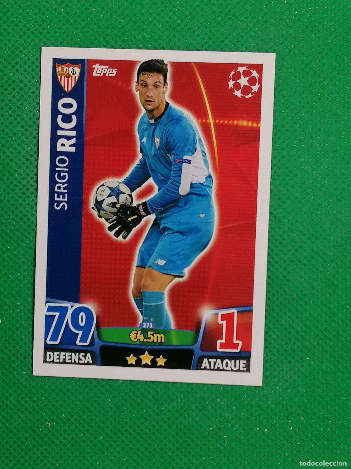 Cromos de F&uacute;tbol: 271 SERGIO RICO SEVILLA ⚽ TOPPS MATCH ATTAX CHAMPIONS 2015 2016 15 16 ⚽