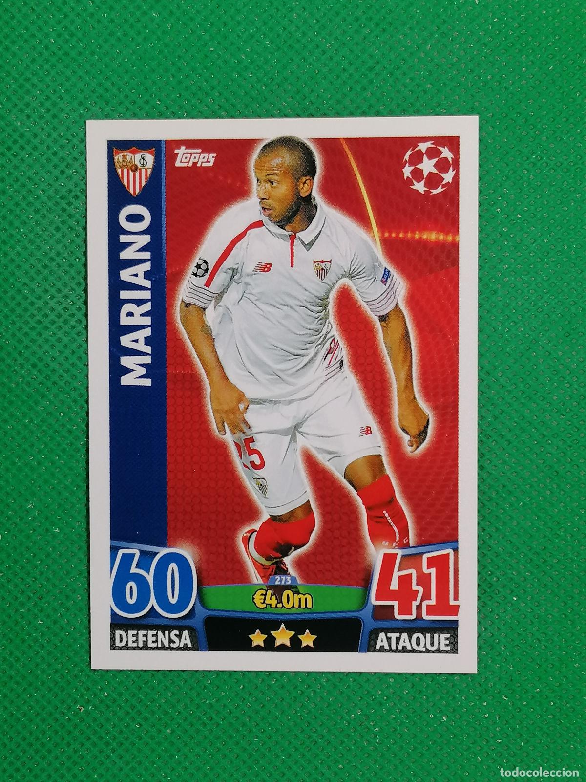 Cartes &agrave; collectionner de Football: 273 MARIANO SEVILLA ⚽ TOPPS MATCH ATTAX CHAMPIONS 2015 2016 15 16 ⚽
