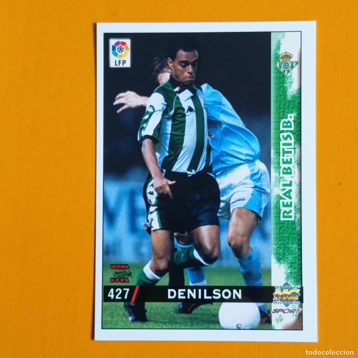 Figurine di Calcio: 427 DENILSON. (&Uacute;LTIMA HORA). REAL BETIS. LAS FICHAS DE LA LIGA 98-99. MUNDICROMO