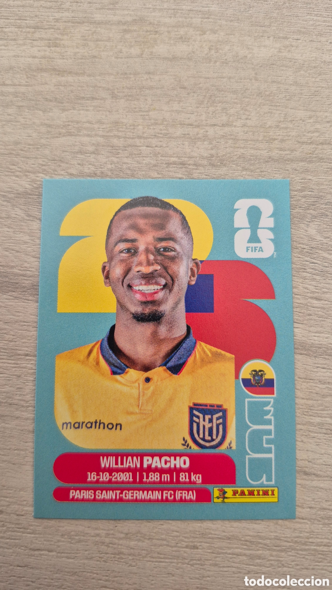 Football Stickers: ECU6 Pacho FIFA World Cup 2026
