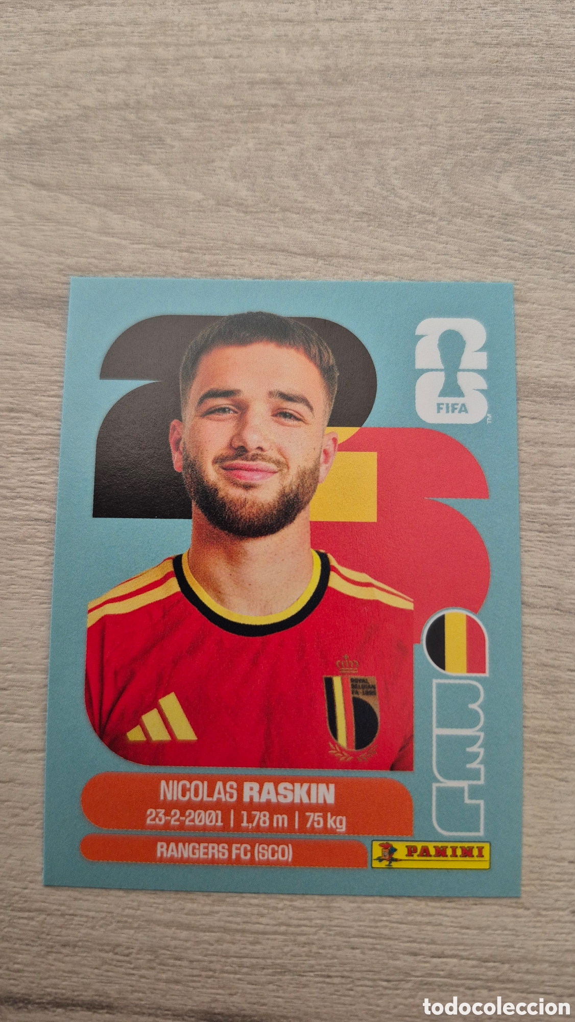 Cromos de F&uacute;tbol: BEL11 Raskin FIFA World Cup 2026