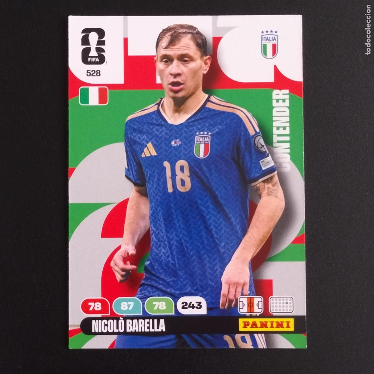 Cromos de F&uacute;tbol: 528 NICOLO BARELLA ITALIA CROMOS ADRENALYN XL MUNDIAL 26 2026 FIFA WORLD CUP PANINI