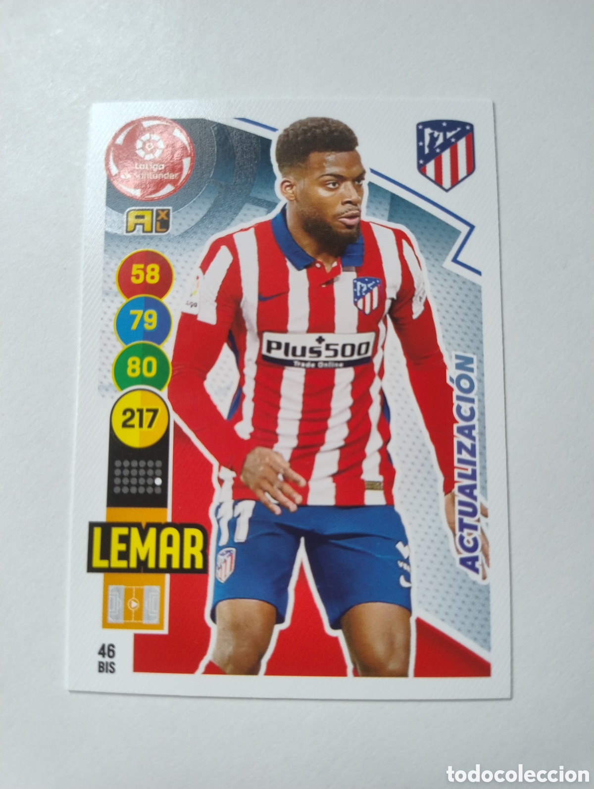 Cromos de F&uacute;tbol: 46 bis - Lemar - Atl&eacute;tico de Madrid - Adrenalyn XL Liga 2020 - 2022 Actualizaci&oacute;n