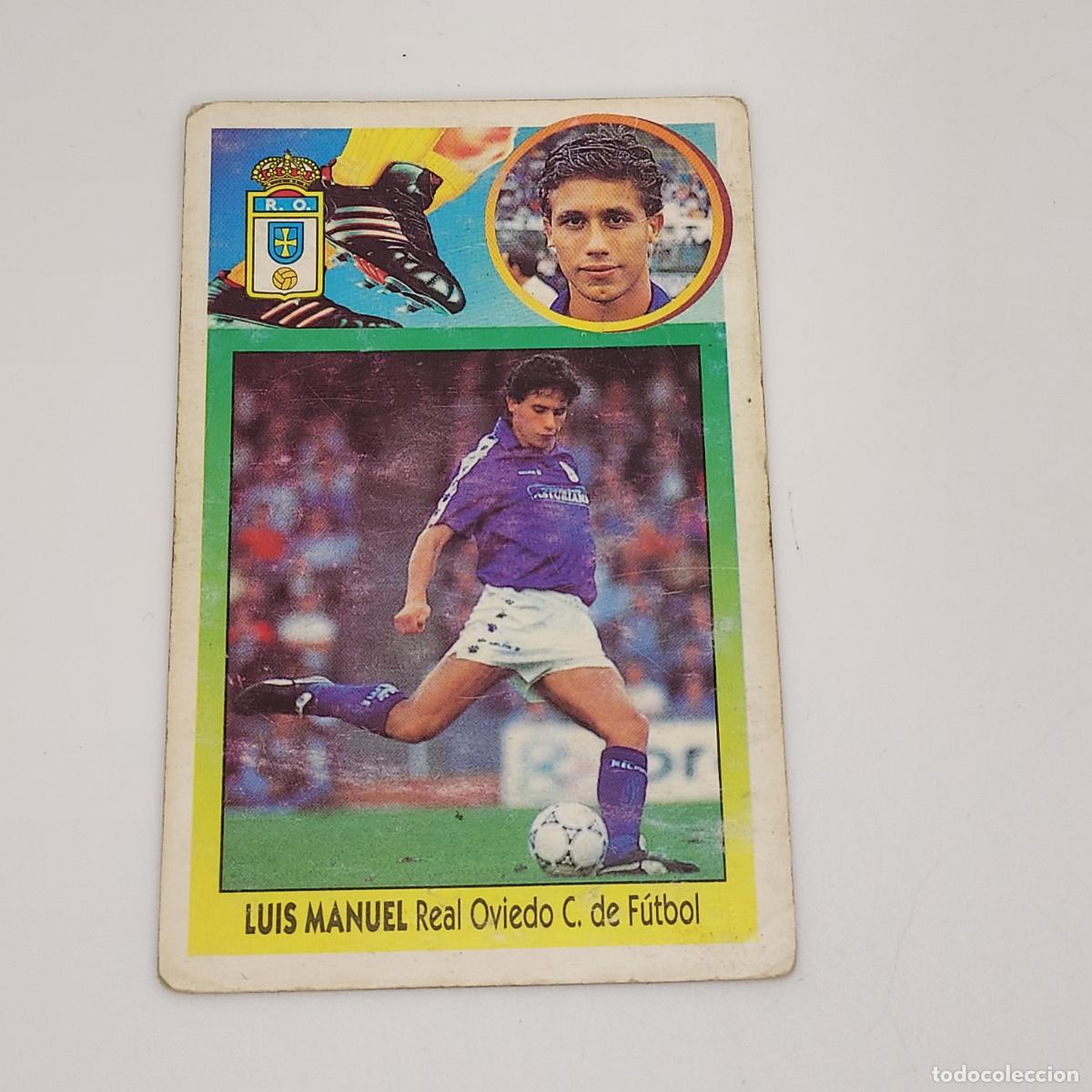 Football Stickers: CROMO LUIS MANUEL REAL OVIEDO 1993 1994 93 94 EDICIONES ESTE CARTON SIN PEGAR