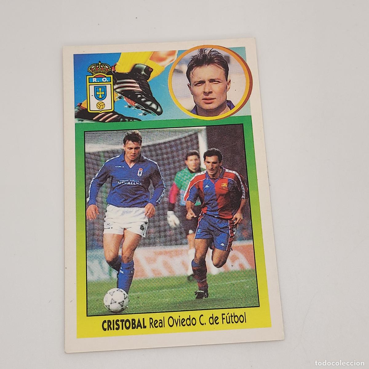 Football Stickers: CROMO CRISTOBAL REAL OVIEDO 1993 1994 93 94 EDICIONES ESTE CARTON SIN PEGAR