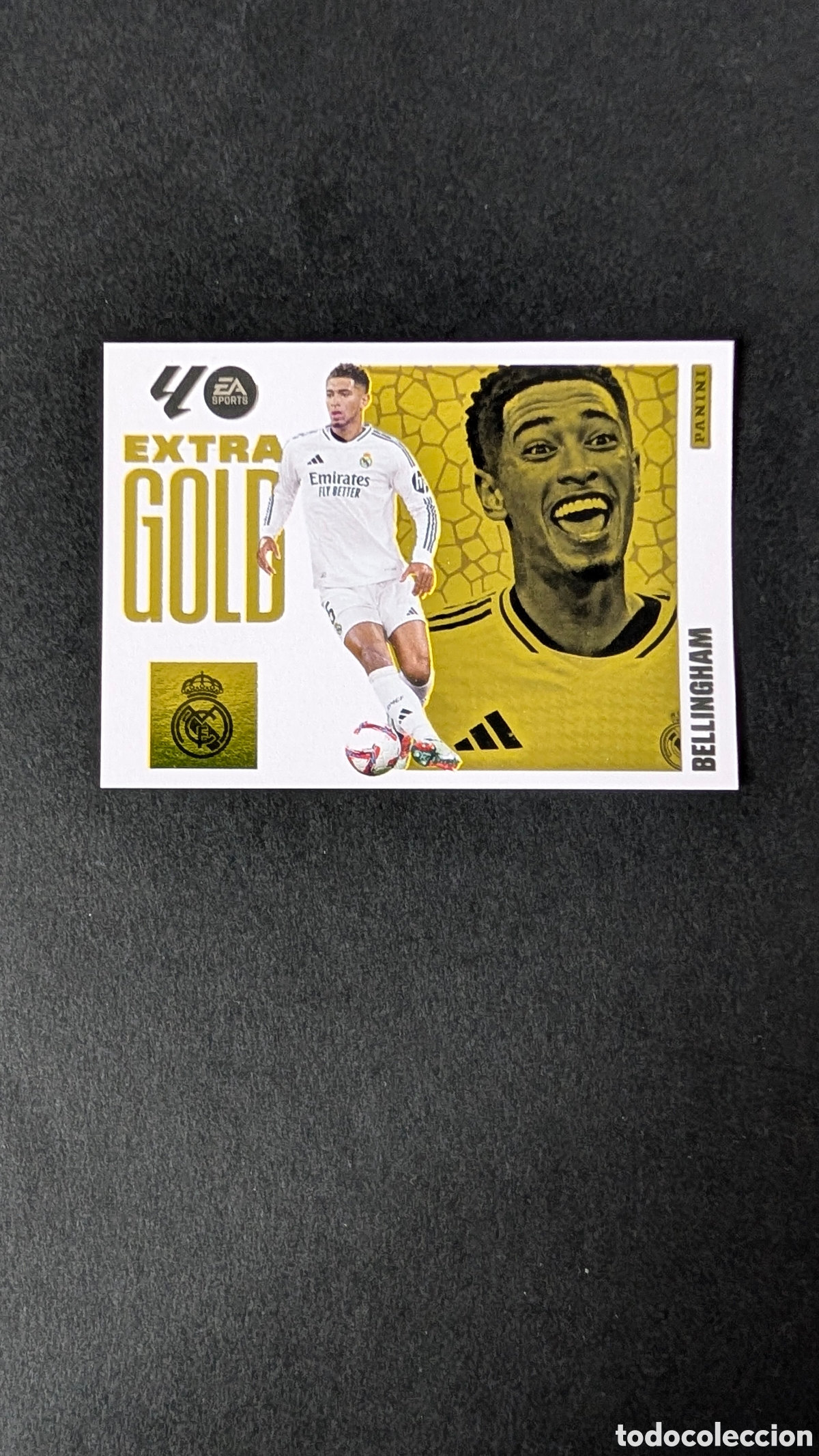 Cromos de F&uacute;tbol: BELLINGHAM REAL MADRID EXTRA GOLD LIGA ESTE 2025/26 25 26 NUNCA PEGADO SIN PEGAR