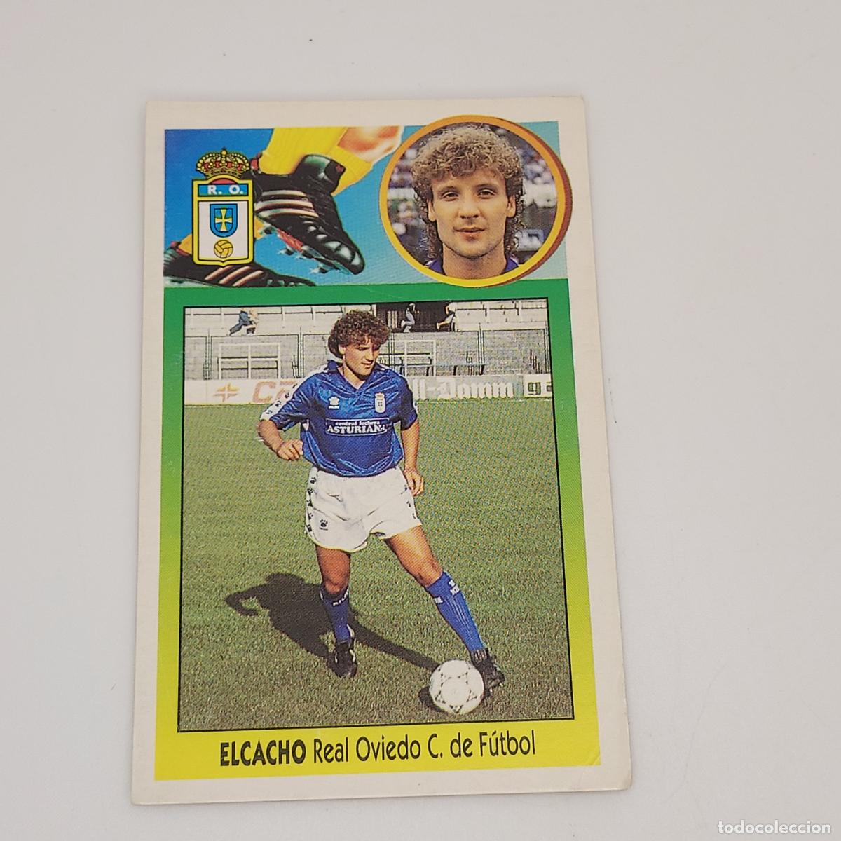 Football Stickers: CROMO ELCACHO REAL OVIEDO 1993 1994 93 94 EDICIONES ESTE CARTON SIN PEGAR