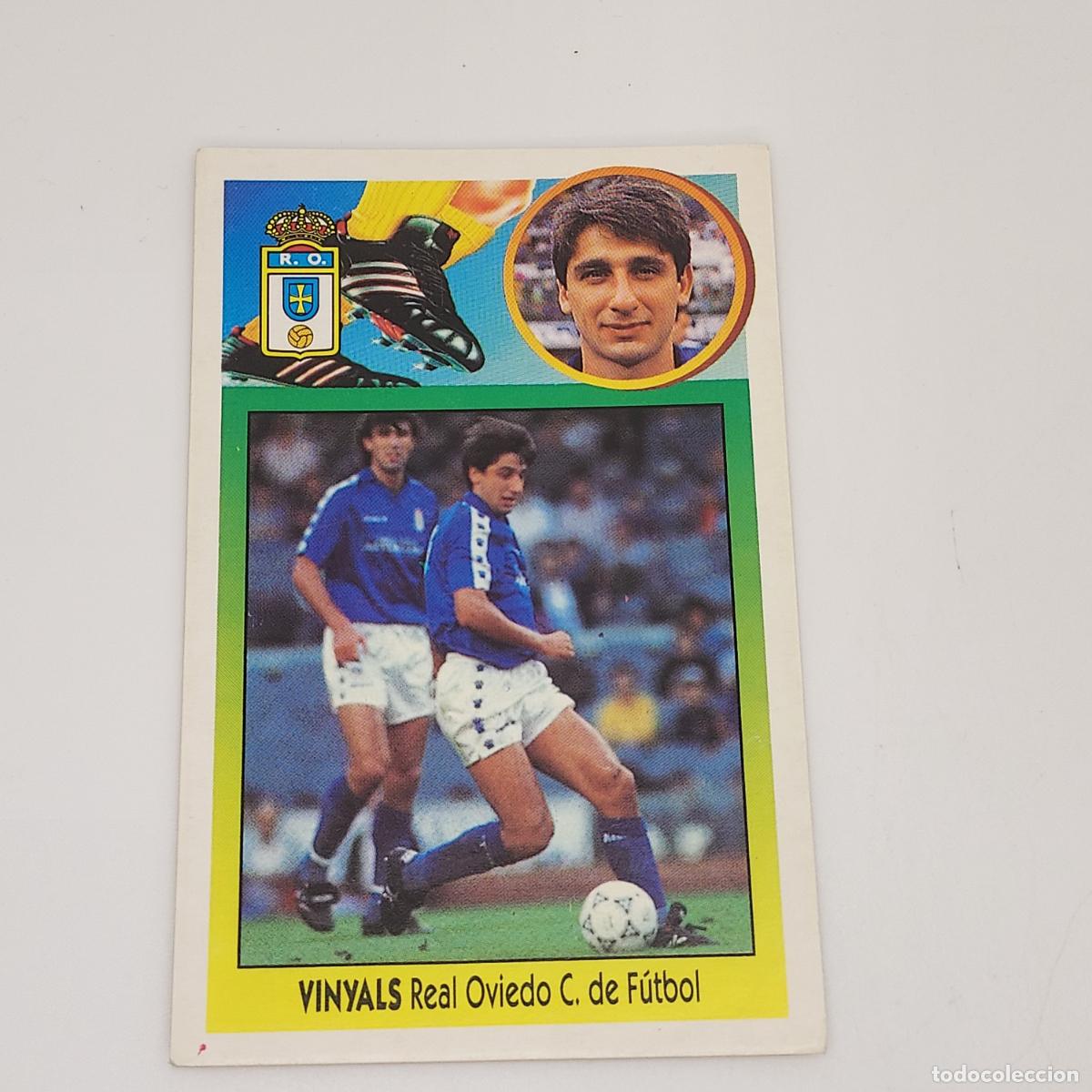 Cromos de F&uacute;tbol: CROMO VINYALS REAL OVIEDO 1993 1994 93 94 EDICIONES ESTE CARTON SIN PEGAR