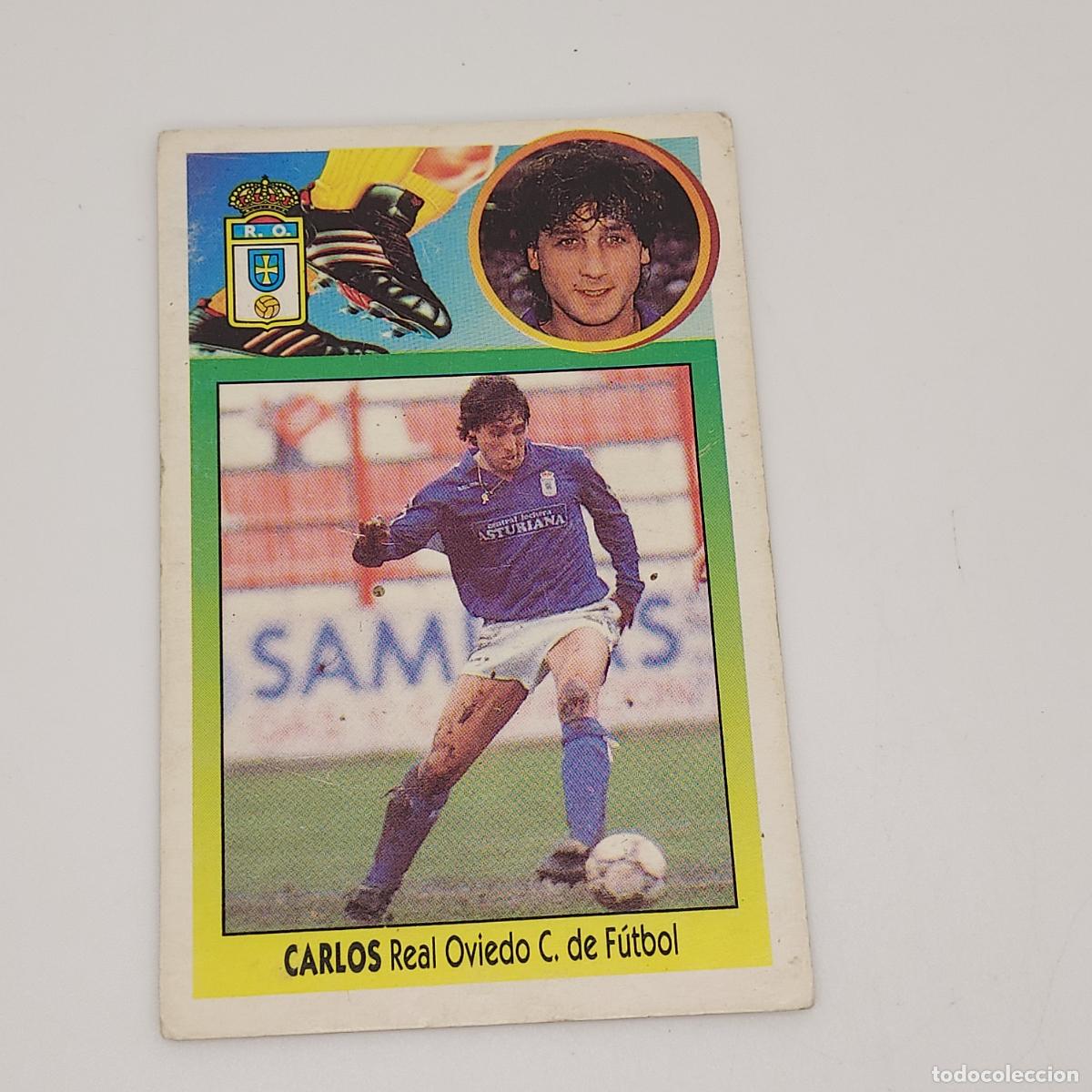 Cromos de F&uacute;tbol: CROMO CARLOS REAL OVIEDO 1993 1994 93 94 EDICIONES ESTE CARTON SIN PEGAR