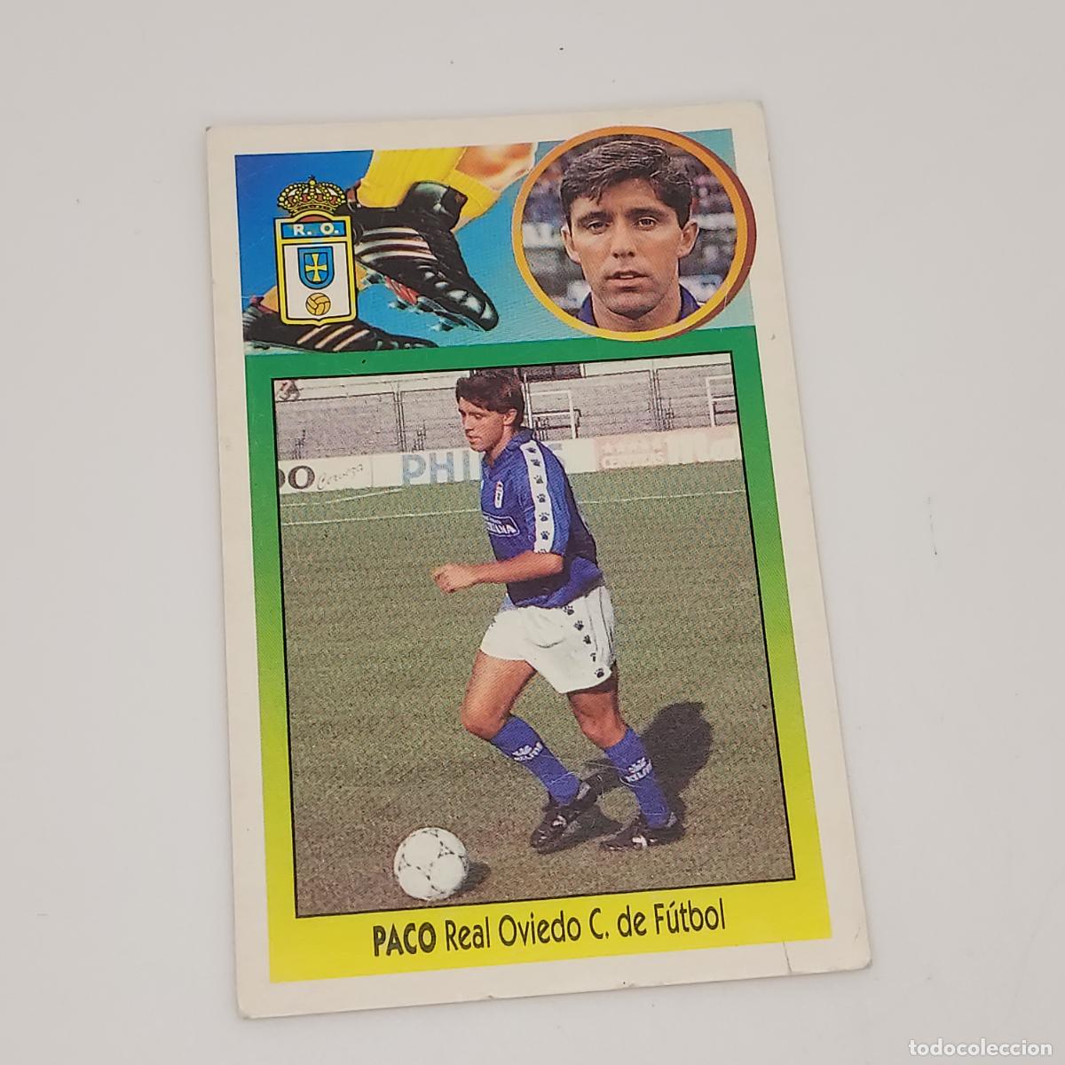 Cromos de F&uacute;tbol: CROMO PACO REAL OVIEDO 1993 1994 93 94 EDICIONES ESTE CARTON SIN PEGAR