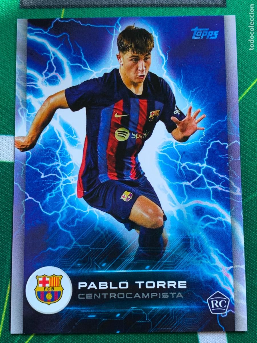 Football Stickers: BAS-5 Pablo Torre FC Barcelona Super Electric Topps BAR&Ccedil;A Fan Set 2022 2023 22 23
