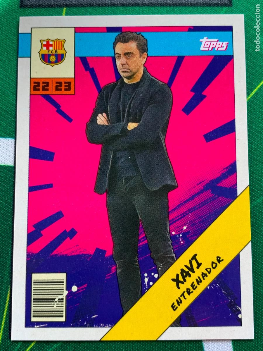 Football Stickers: BAH-8 Xavi FC Barcelona Heroes Topps BAR&Ccedil;A Fan Set 2022 2023 22 23