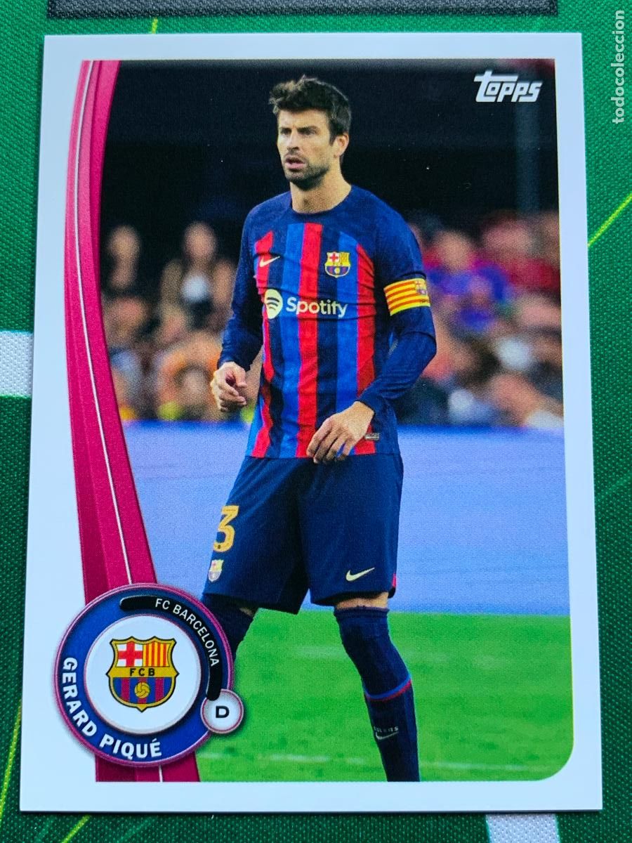 Football Stickers: BA-3 Gerard Pique FC Barcelona Base card Topps BAR&Ccedil;A Fan Set 2022 2023 22 23