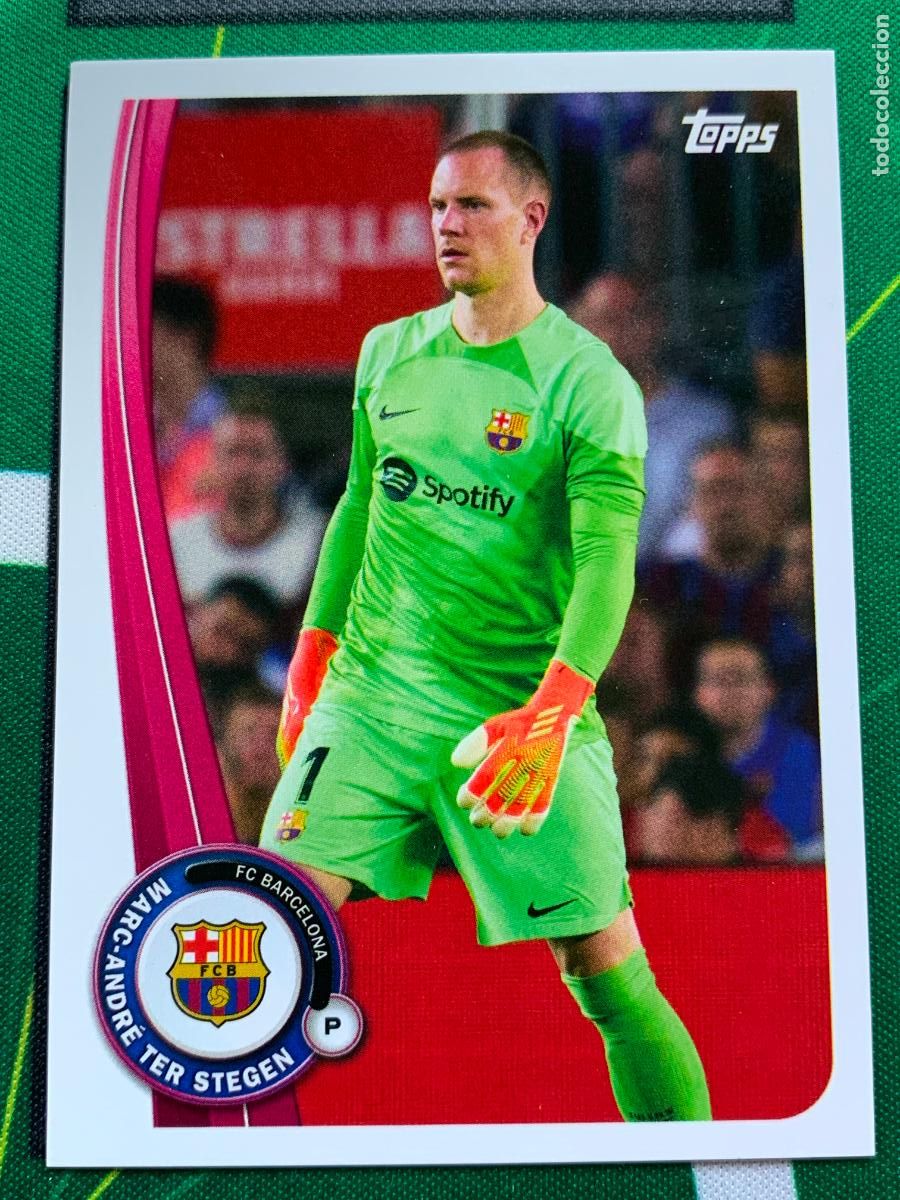 Cromos de F&uacute;tbol: BA-1 Marc-Andr&eacute; ter Stegen FC Barcelona Base card Topps BAR&Ccedil;A Fan Set 2022 2023 22 23