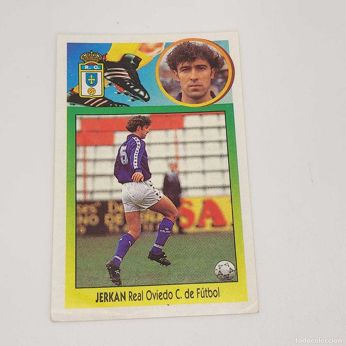 Cromos de F&uacute;tbol: CROMO JERKAN REAL OVIEDO 1993 1994 93 94 EDICIONES ESTE ADHESIVO SIN PEGAR