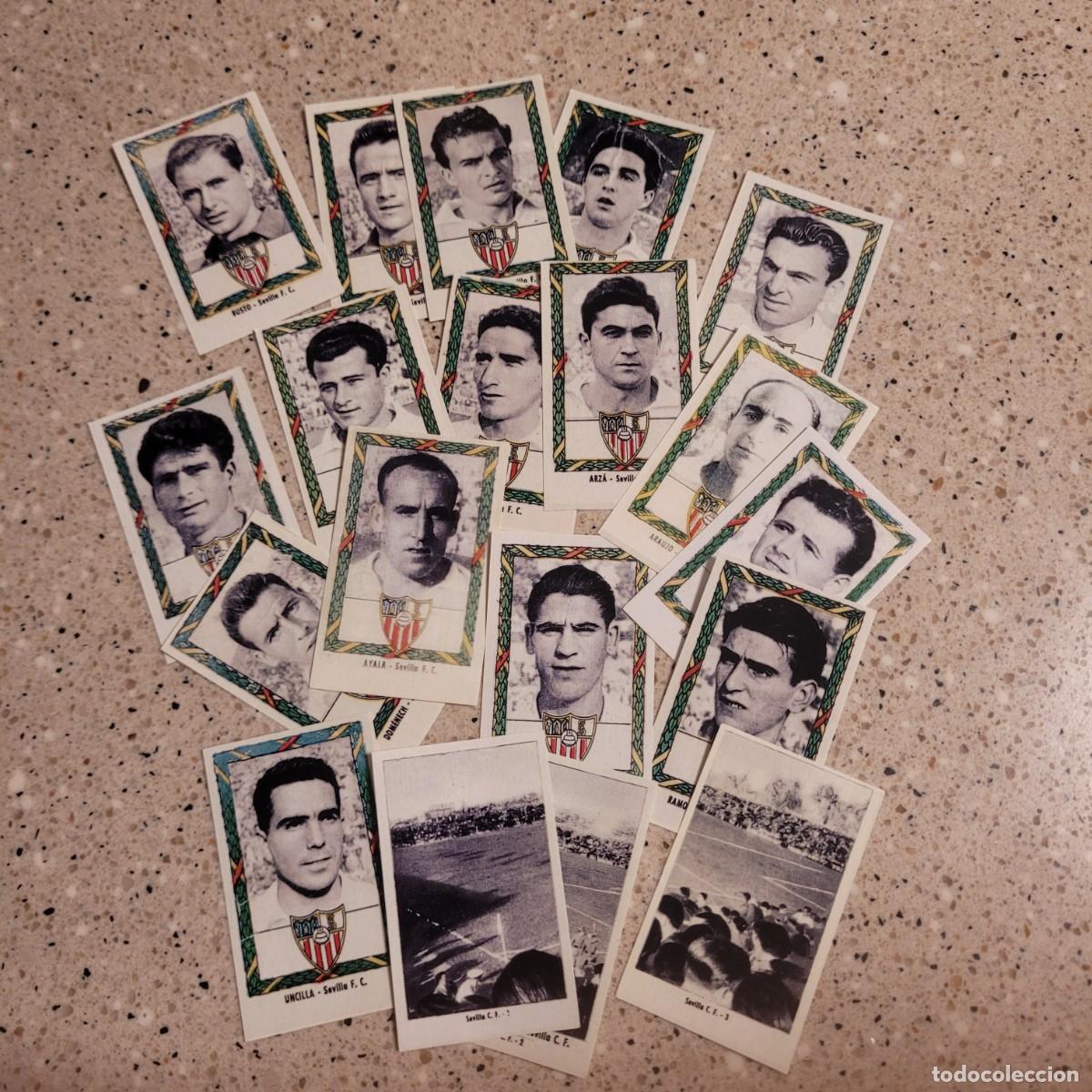 Cromos de F&uacute;tbol: EQUIPO COMPLETO SEVILLA , COLECCION FUTBOL 54 DE RUIZ ROMERO