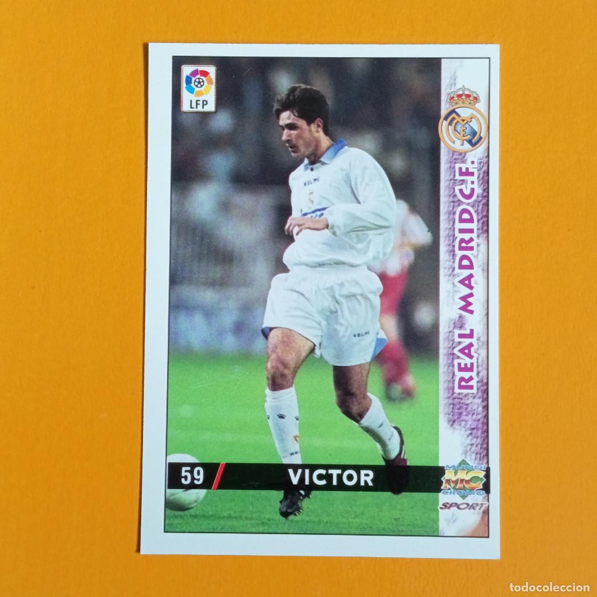 Cromos de F&uacute;tbol: 59 V&Iacute;CTOR (BAJA). REAL MADRID. LAS FICHAS DE LA LIGA 98-99. MUNDICROMO