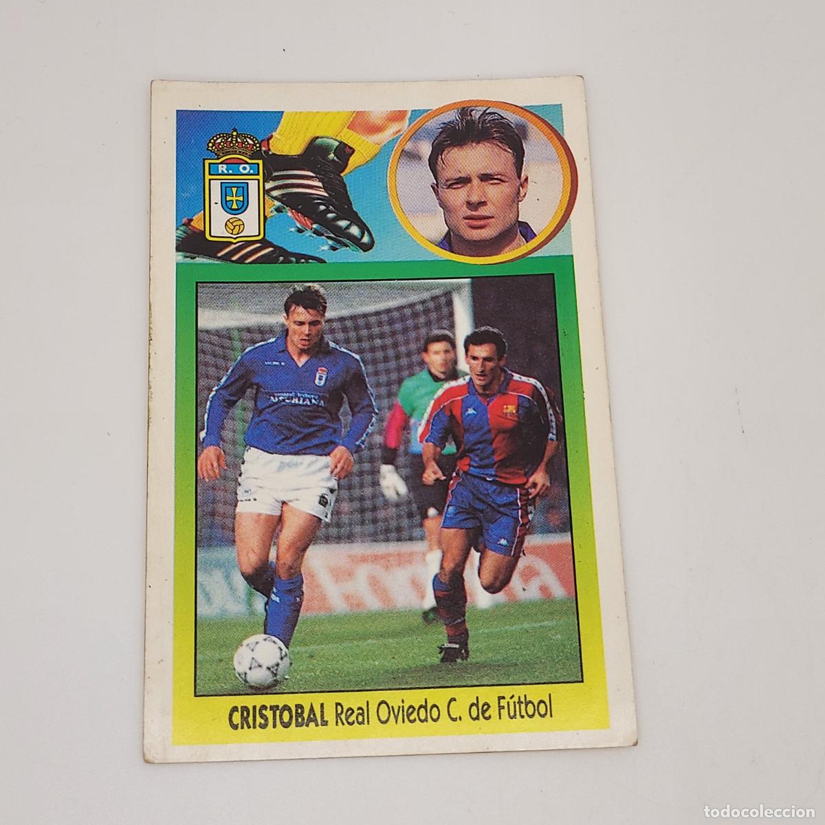Cromos de F&uacute;tbol: CROMO CRISTOBAL REAL OVIEDO 1993 1994 93 94 EDICIONES ESTE ADHESIVO SIN PEGAR