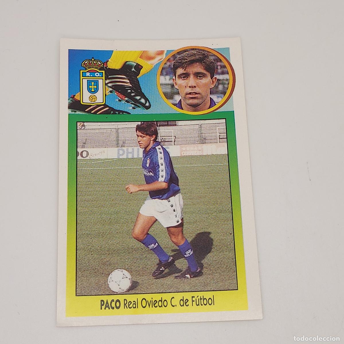 Cromos de F&uacute;tbol: CROMO PACO REAL OVIEDO 1993 1994 93 94 EDICIONES ESTE ADHESIVO SIN PEGAR