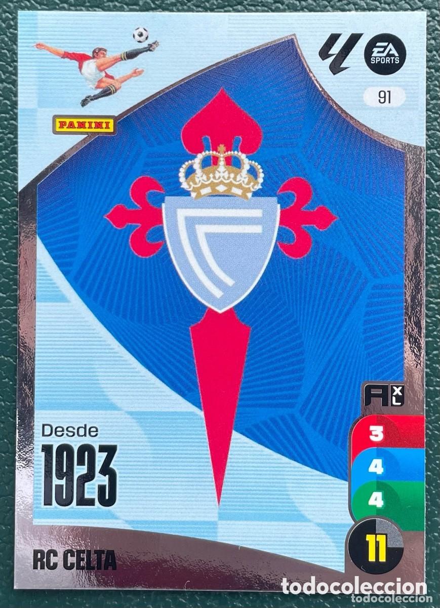 Cromos de F&uacute;tbol: 91 ESCUDO CELTA DE VIGO FICHAS ALBUM ADRENALYN XL 2024 2025 24 25