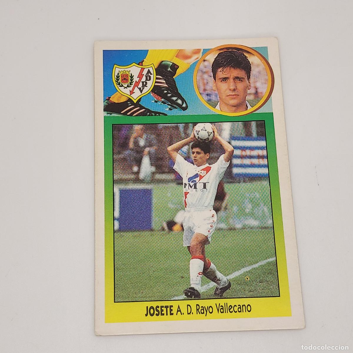 Cromos de F&uacute;tbol: CROMO JOSETE RAYO VALLECANO 1993 1994 93 94 EDICIONES ESTE CARTON SIN PEGAR