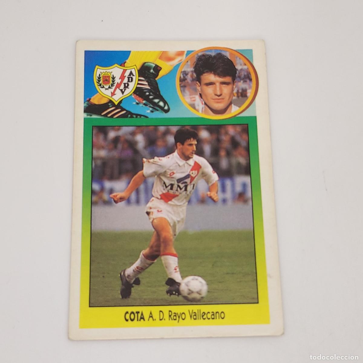 Cromos de F&uacute;tbol: CROMO COTA RAYO VALLECANO 1993 1994 93 94 EDICIONES ESTE CARTON SIN PEGAR