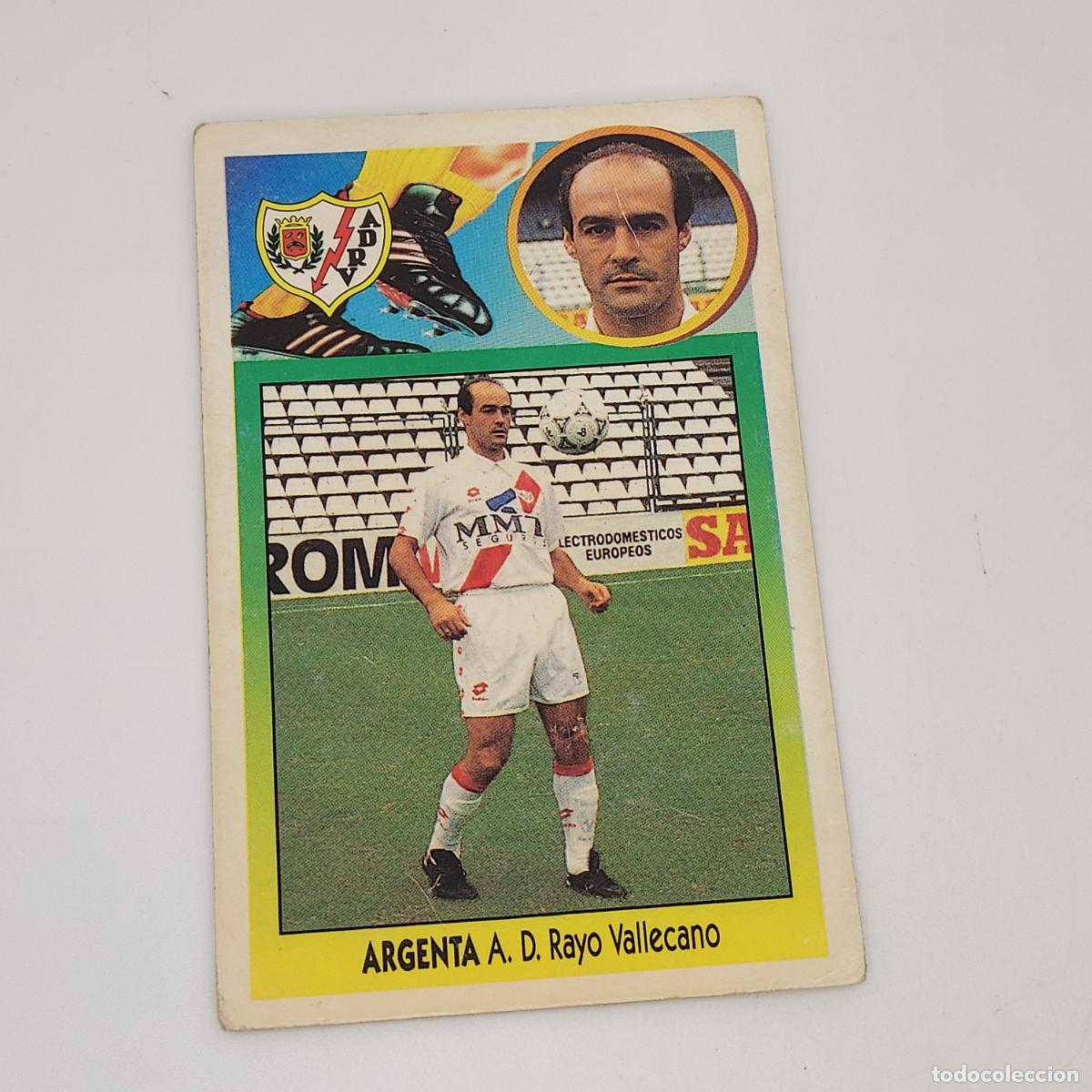 Football Stickers: CROMO ARGENTA RAYO VALLECANO 1993 1994 93 94 EDICIONES ESTE CARTON SIN PEGAR