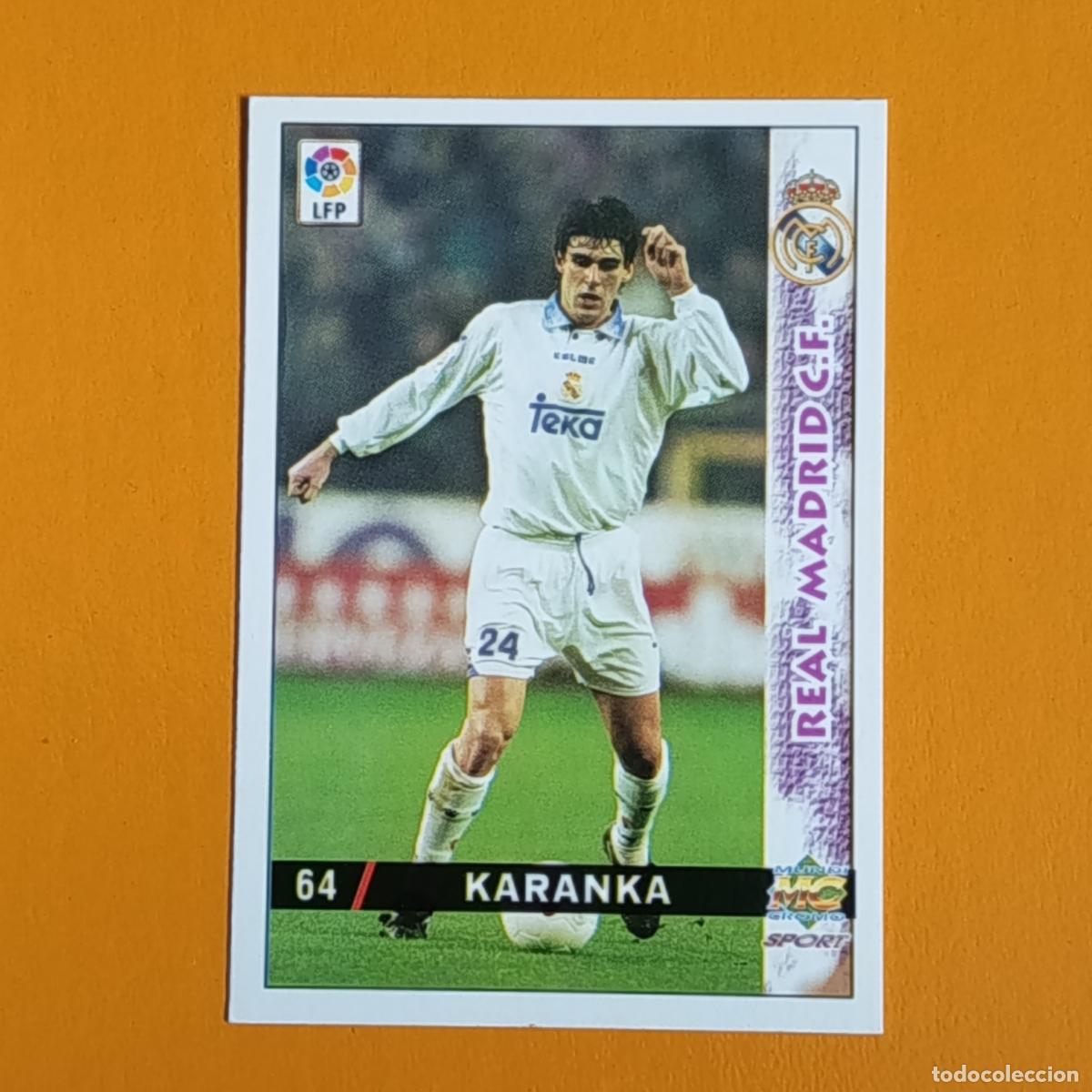 Cartes &agrave; collectionner de Football: 64 KARANKA. REAL MADRID. LAS FICHAS DE LA LIGA 98-99. MUNDICROMO
